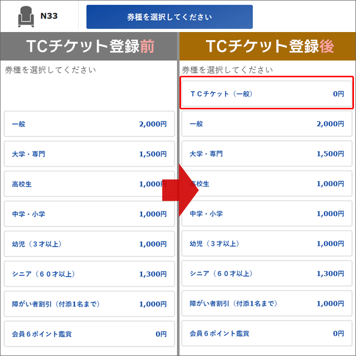 TOHOシネマズの公式サイトで座席指定予約をする手順05