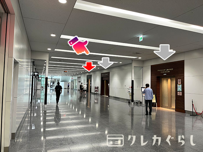 中部国際空港にある、空港ラウンジ「第2プレミアムラウンジ セントレア」への行き方13