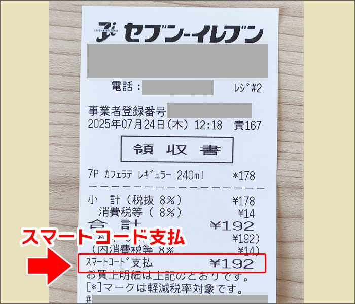 セブンイレブンスマートコード支払い