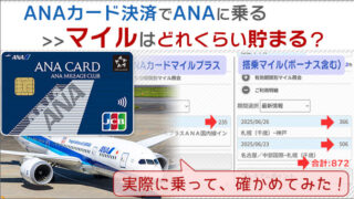 ANA JCBカードを使って実際にANAに乗ってみた！マイルはどれくらい貯まった？