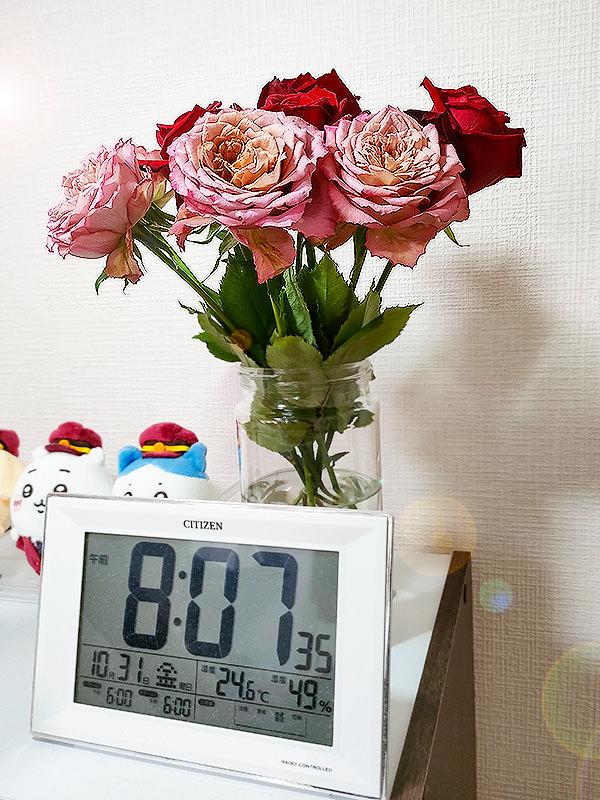 お花が到着。到着時の様子15